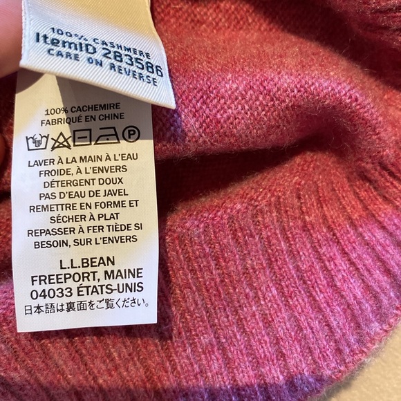 L. L. Bean Cashmere Crewneck Sweate - Picture 4 of 4